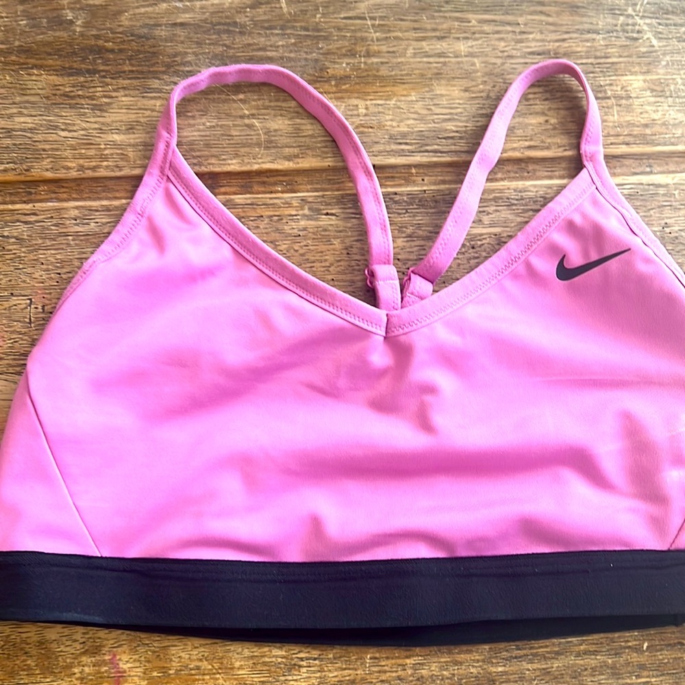 Pink/Lavendar Nike sports bra, size L